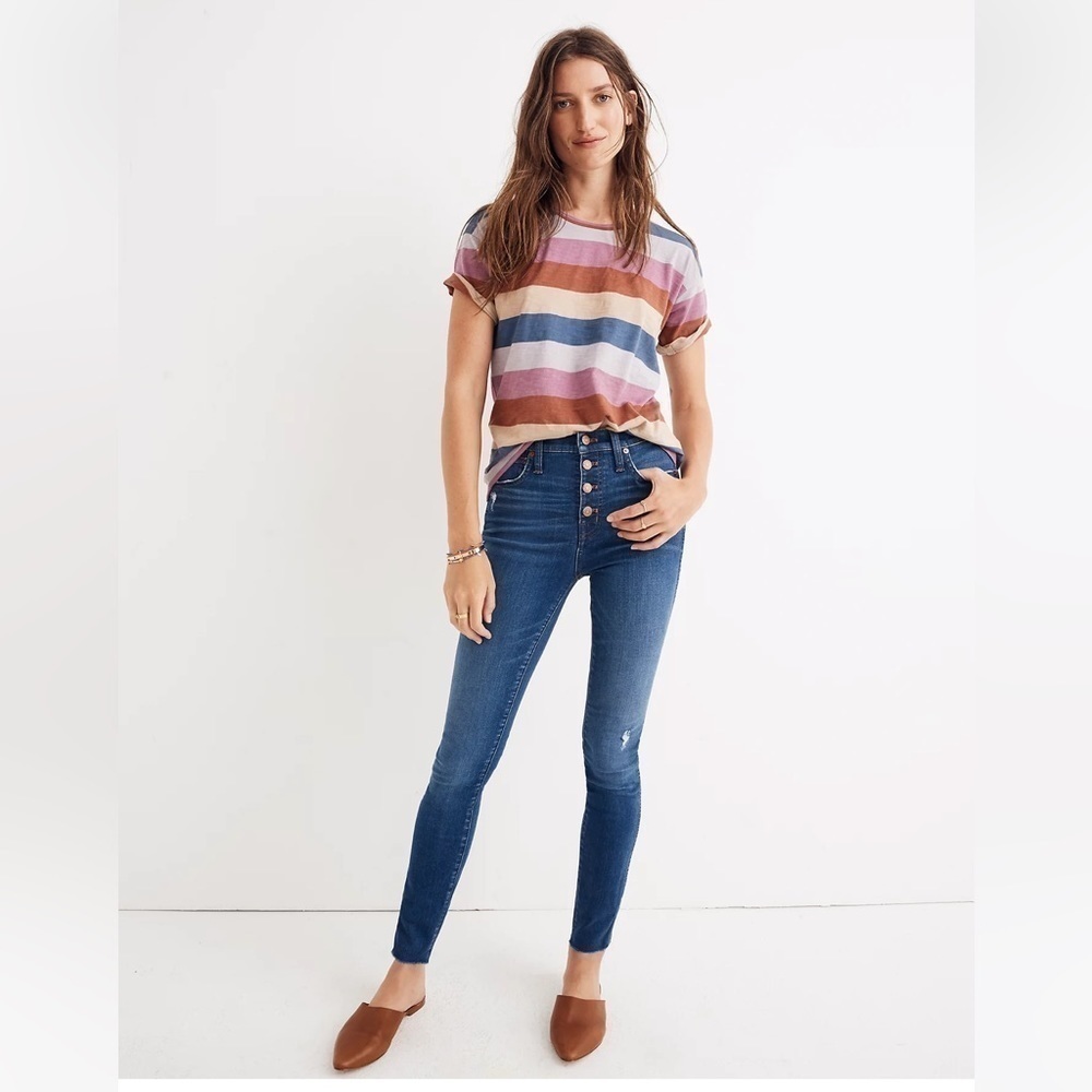 Madewell 10" High-Rise Skinny Jeans in Hanna Wash Size 25